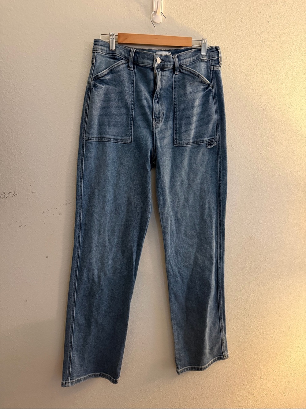 Cello Women's Straight Jeans in Medium Blue Wash